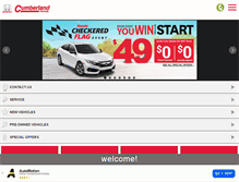 Tablet Screenshot of cumberlandhonda.com